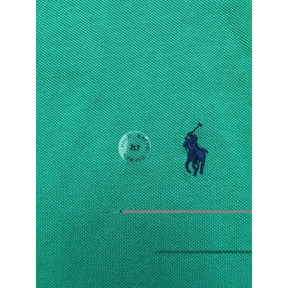 Polo Ralph Lauren Mesh Polo‎ Shirt Men's 2LT Green Short Sleeves